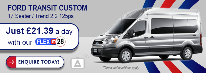 ford transit custom mini bus hire wigan