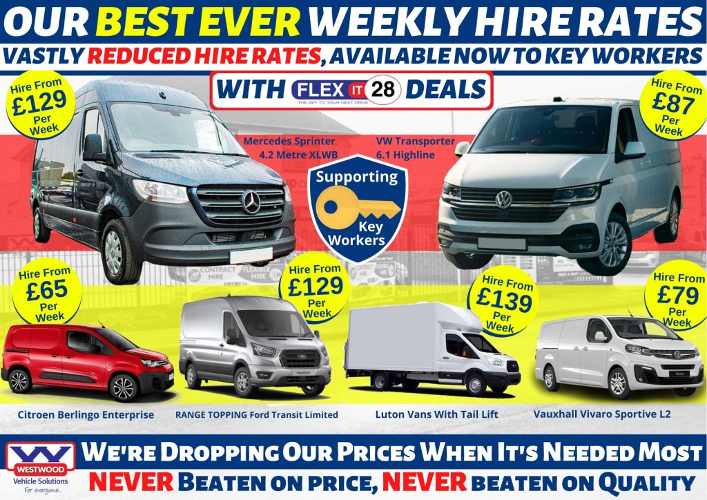 Key Worker Deals Corona Virus Van Hire