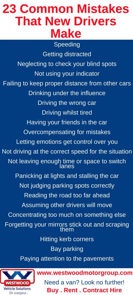 23 Common Mistakes New Drivers Make