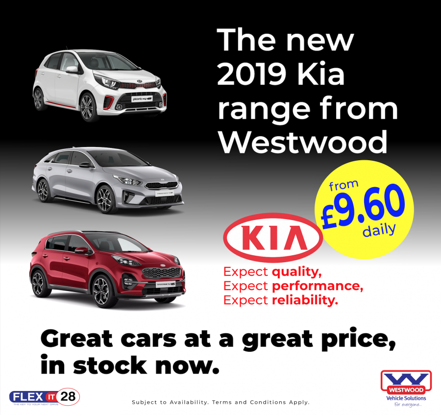 Westwood’s New Kia Range, Ready To Roll Out Car Hire in Wigan