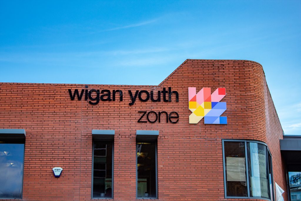 Wigan Youth Zone Sign 2021