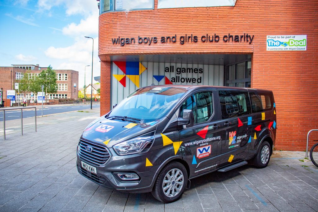 Wigan Youth Zone Tourneo Minibus