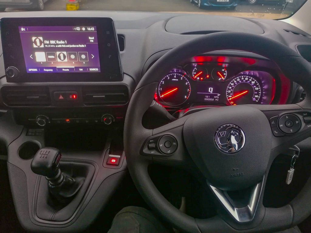 Vauxhall combo sportive dashboard