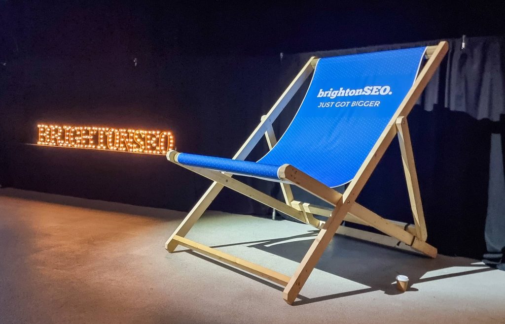 BrightonSEO deckchair