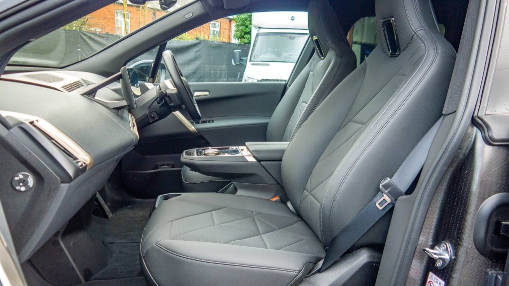 BMW iX cabin front