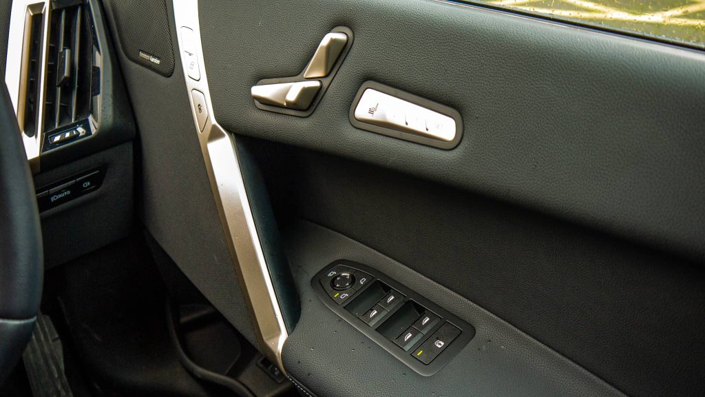 BMW iX door panel controls