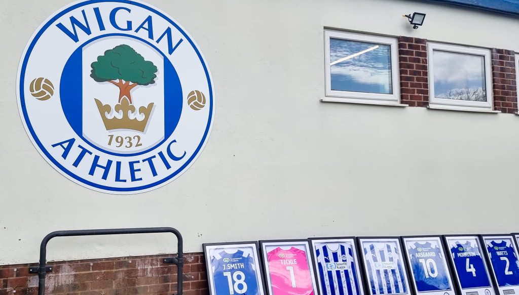 Wigan Athletic Framed Shirts