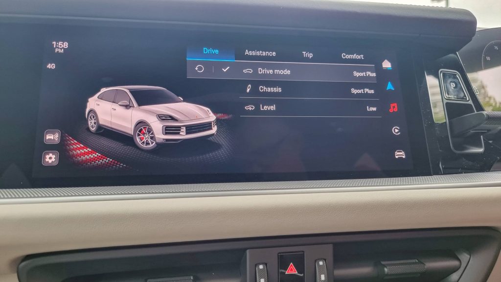 Porsche Cayenne e Hybrid drive modes