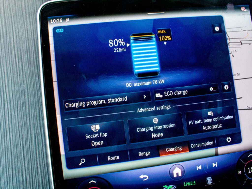 EQE SUV electric car range