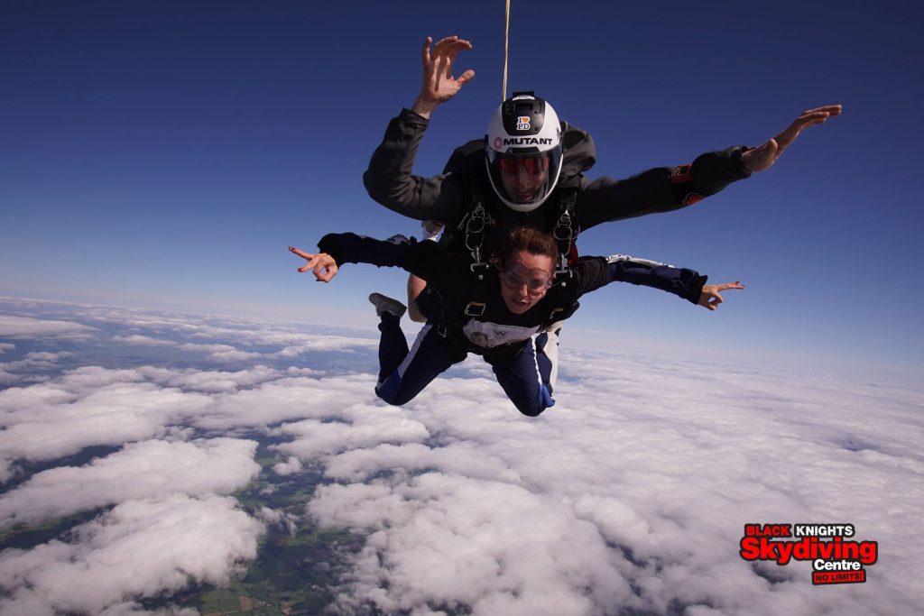 Westwood Skydive Laura Edwards Finance Director Falling with style