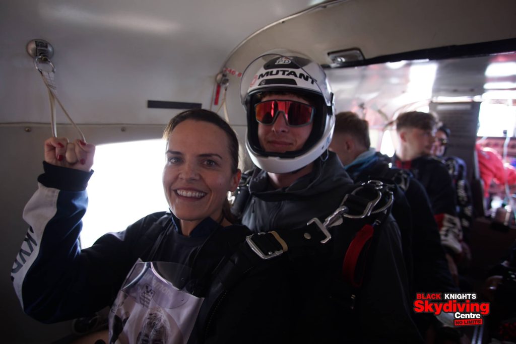 Westwood Skydive Laura Edwards Finance Director next stop drop