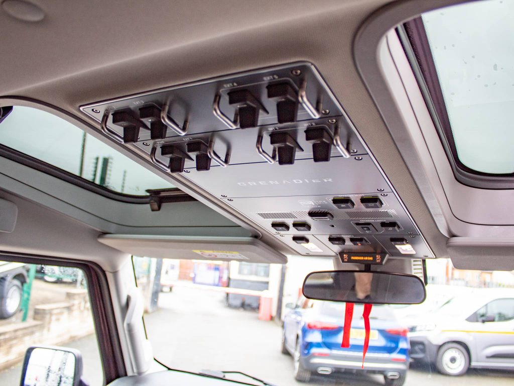 Ineos Grenadier Quartermaster roof switches