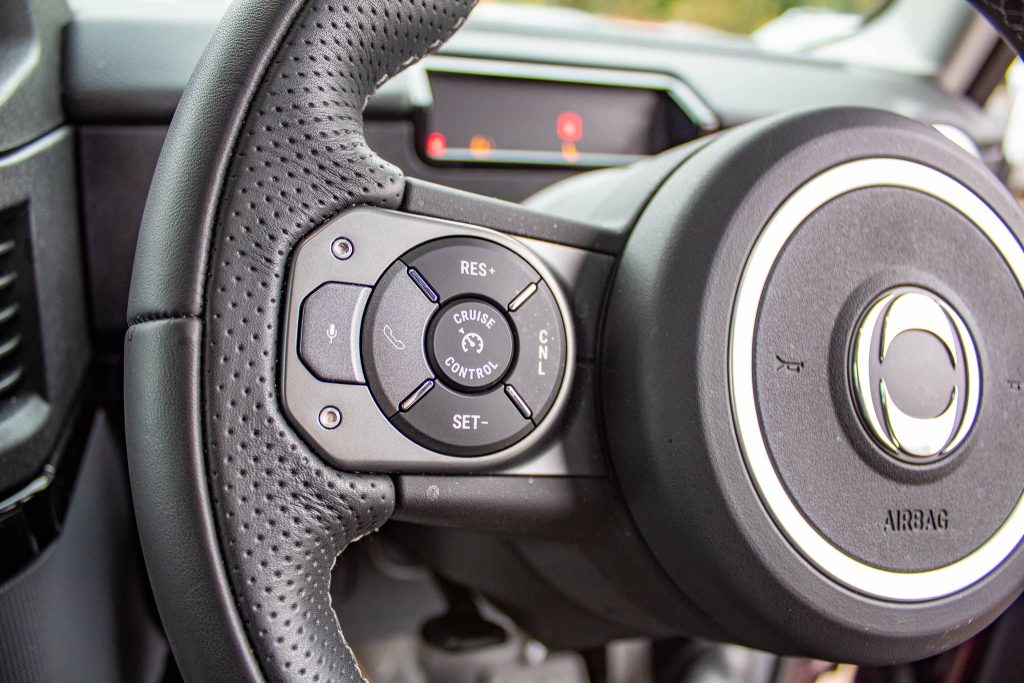 Ineos Grenadier Quartermaster steering wheel