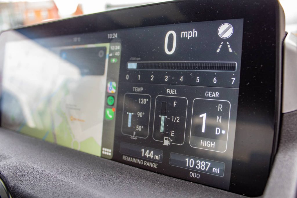 Ineos Grenadier Quartermaster touchscreen